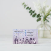 Cartes de visite de réseaux sociaux de 100 (Debout devant)