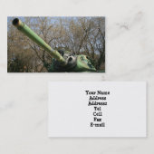 Cartes de visite de réservoir d'armée (Devant / Derrière)