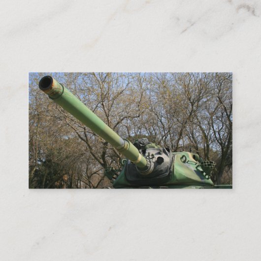 Cartes de visite de réservoir d'armée (Devant)