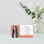 Cartes de visite de responsable de prêt profession (Debout devant)