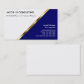 Cartes de visite de ressources humaines (Devant / Derrière)