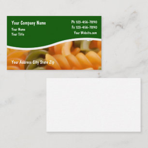 Cartes de visite de restaurant