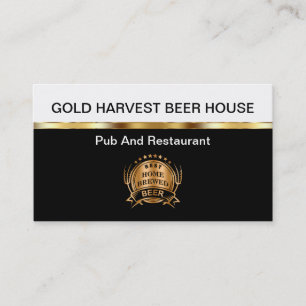 Cartes de visite de restaurant et de Pub