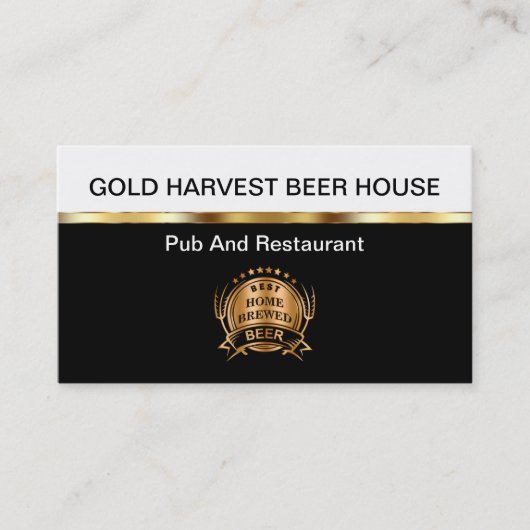 Cartes de visite de restaurant et de Pub (Devant)