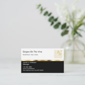 Cartes de visite de restaurants haut de gamme (Debout devant)