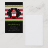 Cartes de visite de restauration (Devant / Derrière)