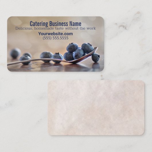 Cartes de visite de restauration sur mesure (Devant / Derrière)