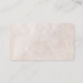 Cartes de visite de restauration sur mesure (Dos)