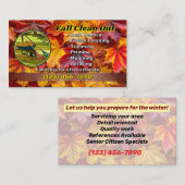 Cartes de visite de retrait de feuille (Devant / Derrière)