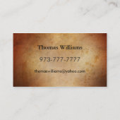 Cartes de visite de retraite (Dos)