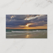 Cartes de visite de retraite du coucher du soleil  (Devant)