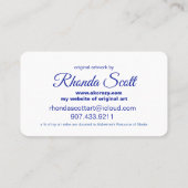 cartes de visite de rhonda scott (Dos)