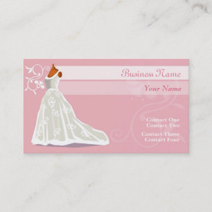 Cartes de visite de robe de mariage