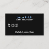 Cartes de visite de Roofer (Dos)