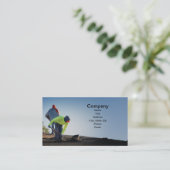 Cartes de visite de Roofing Company (Debout devant)