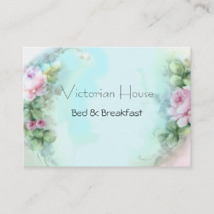 Cartes de visite de Roses roses victoriennes