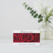Cartes de visite de roses rouges (Debout devant)