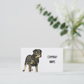 Cartes de visite de rottweiler (Debout devant)