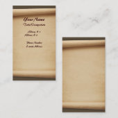 Cartes de visite de rouleau (Devant / Derrière)