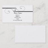 Cartes de visite de rouleau de monogramme (Devant / Derrière)