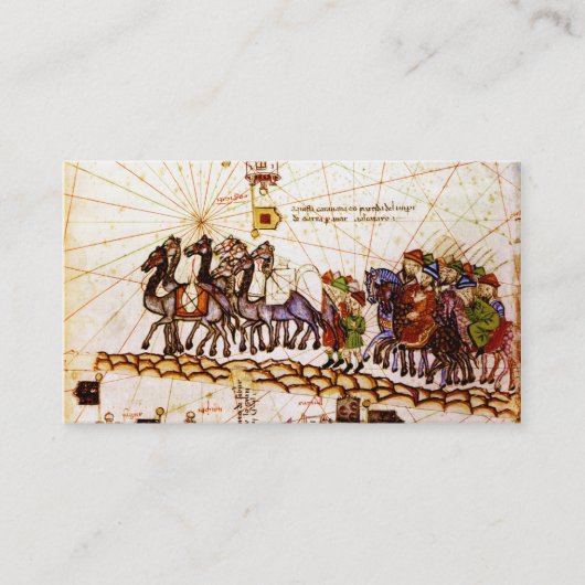 Cartes de visite de route d'épice (Devant)