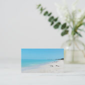 Cartes de visite de sable blanc (Debout devant)