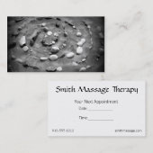 Cartes de visite de sable et de pierres - (Devant / Derrière)