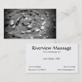 Cartes de visite de sable et de pierres - norme (Devant / Derrière)