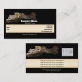 Cartes de visite de safari, guépards - (Devant / Derrière)