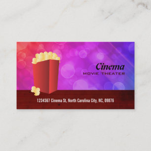 Cartes de visite de salle de cinéma