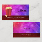 Cartes de visite de salle de cinéma (Devant / Derrière)