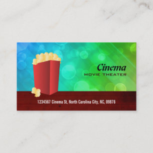 Cartes de visite de salle de cinéma