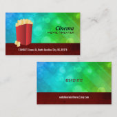 Cartes de visite de salle de cinéma (Devant / Derrière)