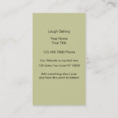 Cartes de visite de salle de spectacle (Dos)