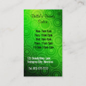 Cartes de visite de salon de beauté (Dos)