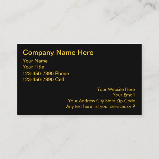 Cartes de visite de salon de bronzage (Dos)