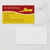 Cartes de visite de salon de bronzage (Devant / Derrière)