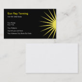 Cartes de visite de salon de bronzage (Devant / Derrière)