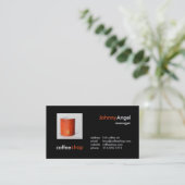 Cartes de visite de salon de café (Debout devant)