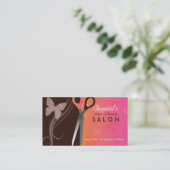 Cartes de visite de salon de cheveux et de beauté (Debout devant)