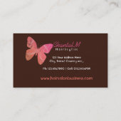 Cartes de visite de salon de cheveux et de beauté (Dos)