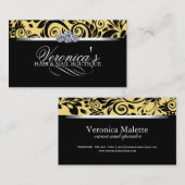 Cartes de visite de salon de cheveux et d'ongle (Devant / Derrière)