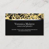 Cartes de visite de salon de cheveux et d'ongle (Dos)