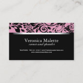 Cartes de visite de salon de cheveux et d'ongle (Dos)