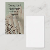 Cartes de visite de salon de clou (Devant / Derrière)