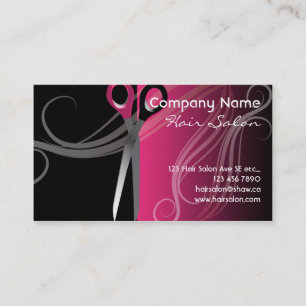 cartes de visite de salon de coiffure