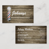 Cartes de visite de salon de coiffure (Devant / Derrière)