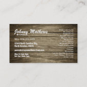 Cartes de visite de salon de coiffure (Dos)