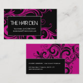 Cartes de visite de salon de coiffure (Devant / Derrière)