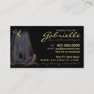 Cartes de visite de salon de coiffure
